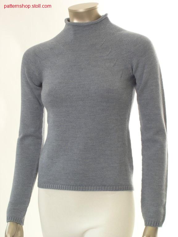 Fitted jersey raglan pullover / Taillierter Rechts-Links Raglanpullover