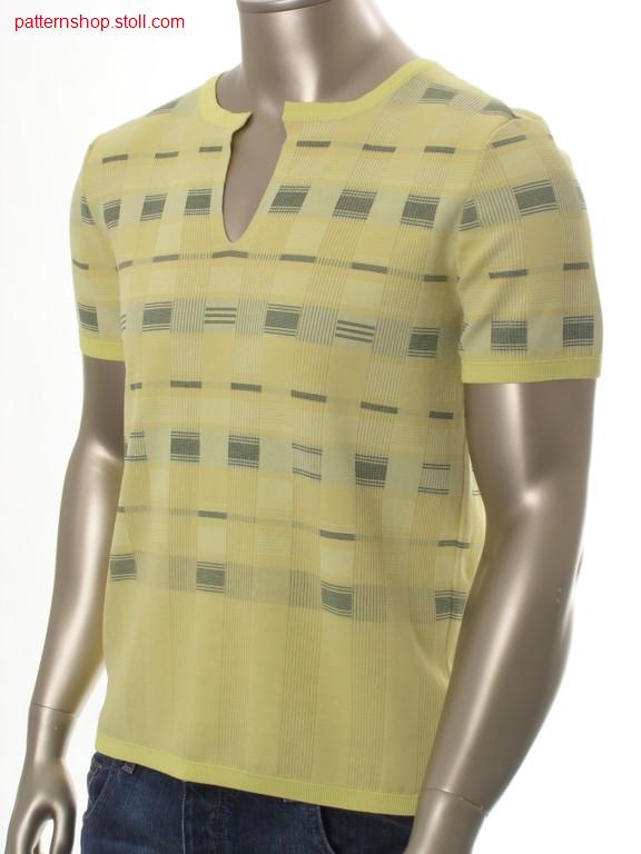 Jacquard-FF T-shirt in milano-rib / Jacquard-FF T-Shirt in Milano-Rib