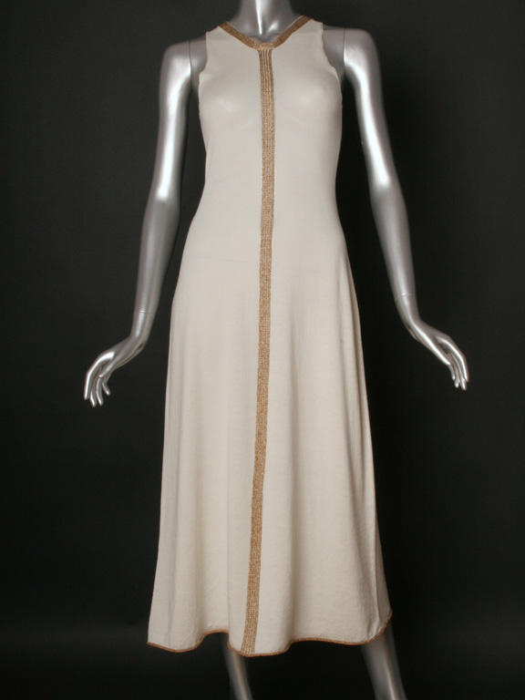 Sleeveless Fully Fashion dress with multi gauges stripe / Ärmelloses Fully Fashion Kleid mit multi gauges Streifen