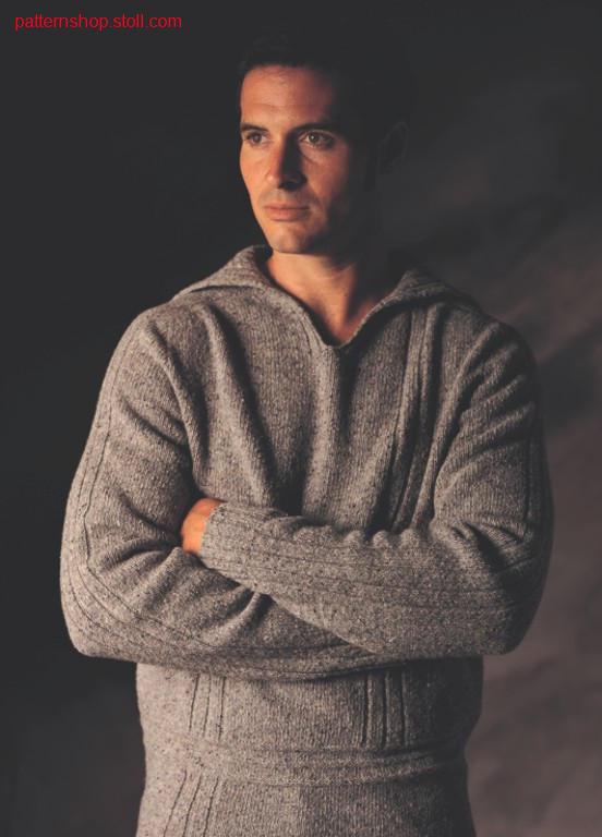 Pullover with saddle shoulder and sailor collar / Pullover mit Sattelschulter und Matrosenkragen