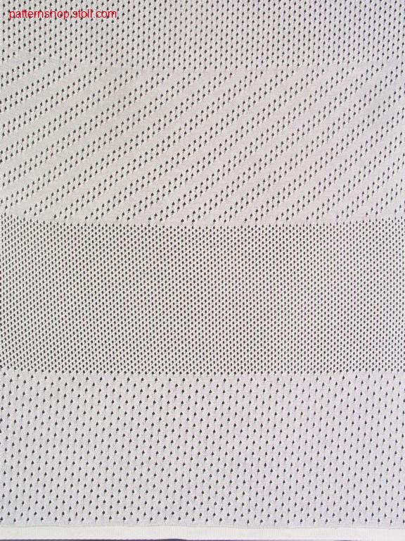 Various pointelle structures with overlying stitches / Diverse Petinetstrukturen mit aufliegenden Maschen
