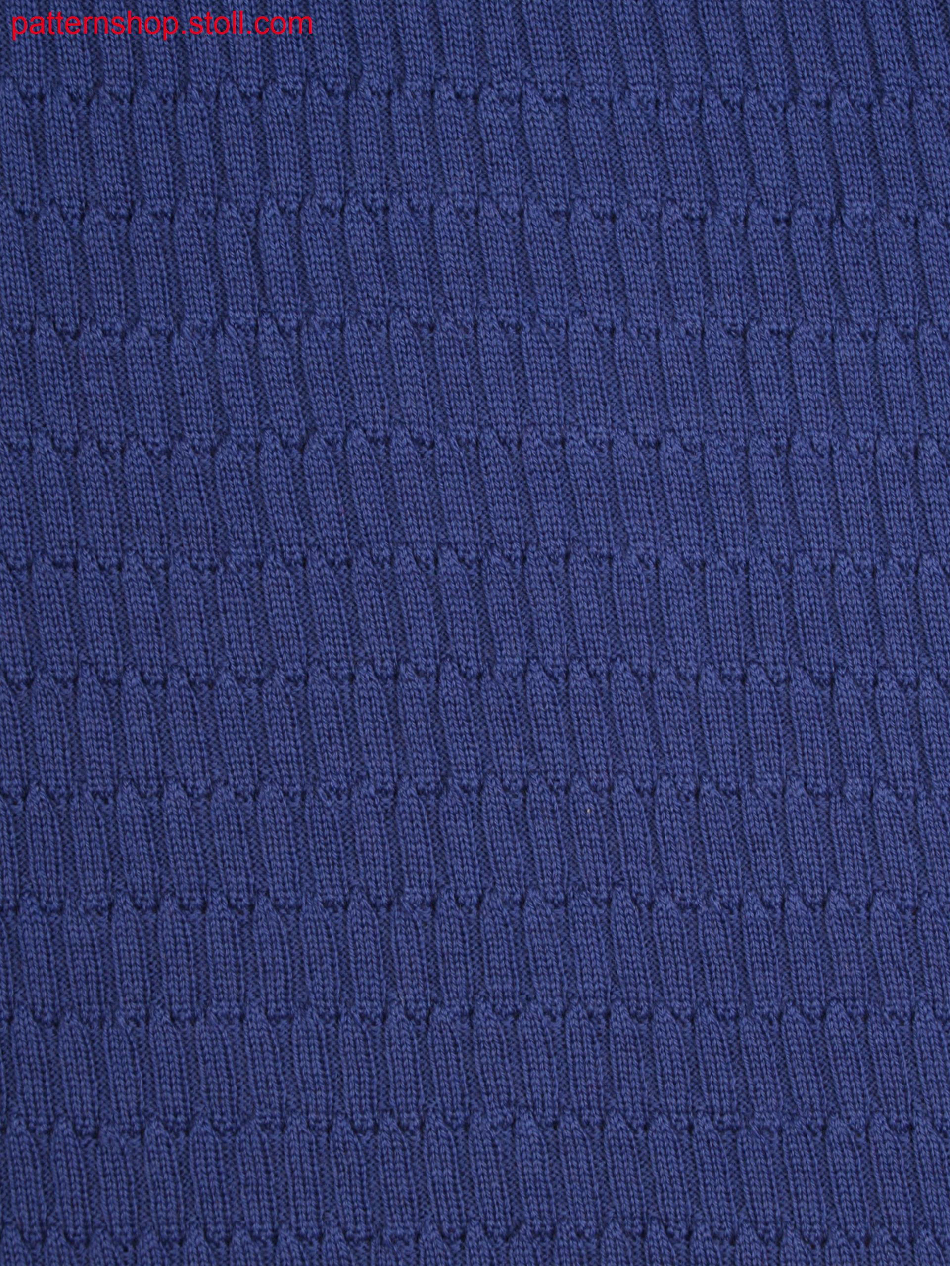 Front and back single jersey with full rib transfer