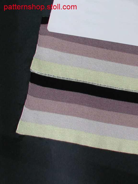 5-colour striped double jersey polo collar / 5-farbiger geringelter Rechts-Rechts Polokragen