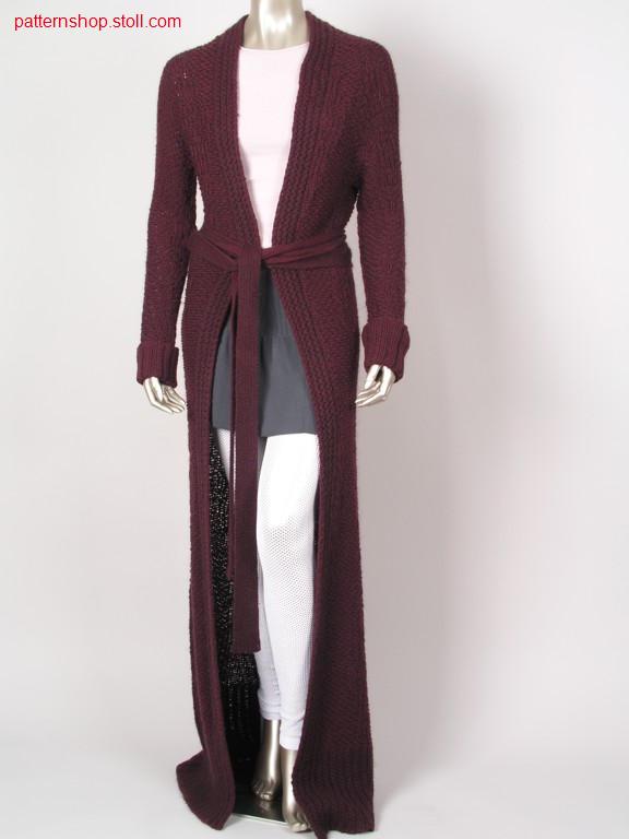 Coat in float jacquard / Mantel in Jacquard mit Flottungen