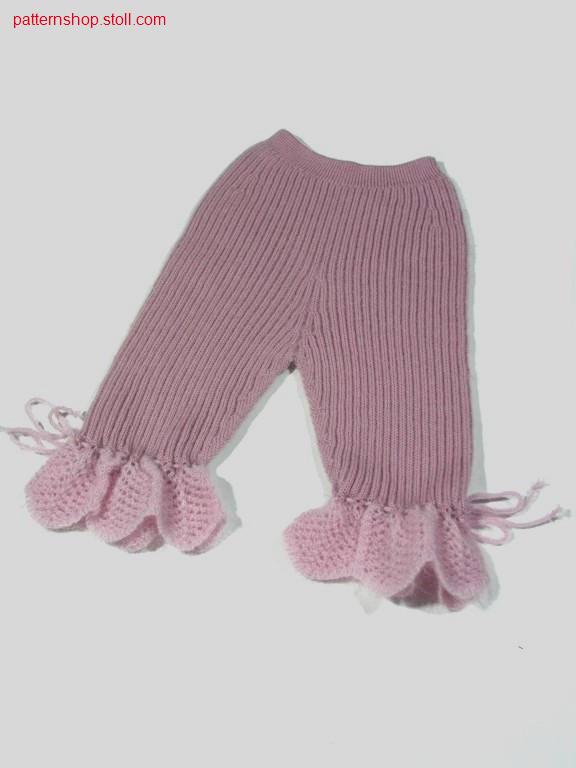 Children's trousers in 2x2 half-cardigan / Kinderhose in 2x2 Perlfang