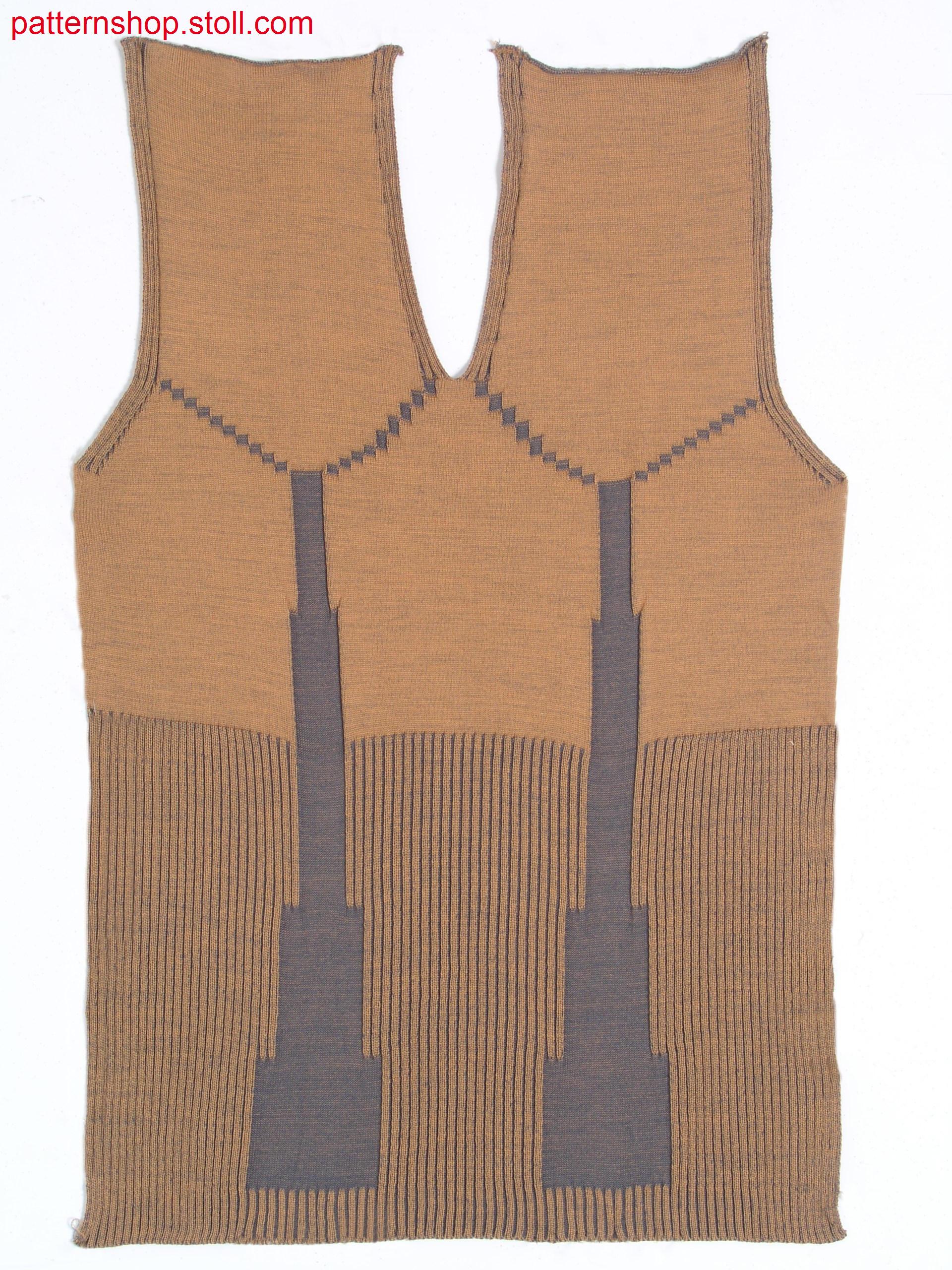 Fully Fashion front with plated structure / Fully Fashion Vorderteil mit plattierter Struktur