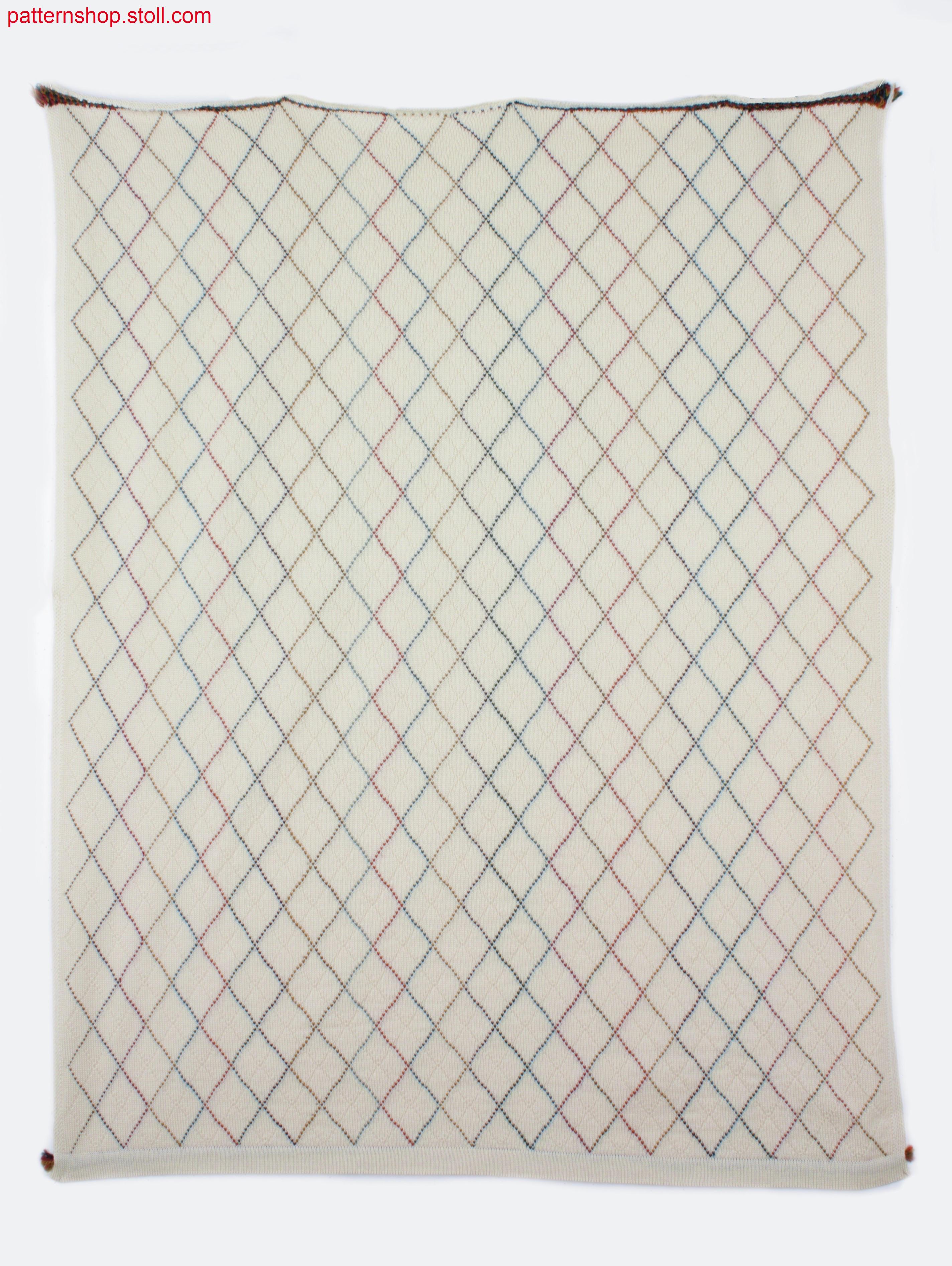 Argyle pattern with rhombus structure / Argyle-Muster mit Strukturrauten