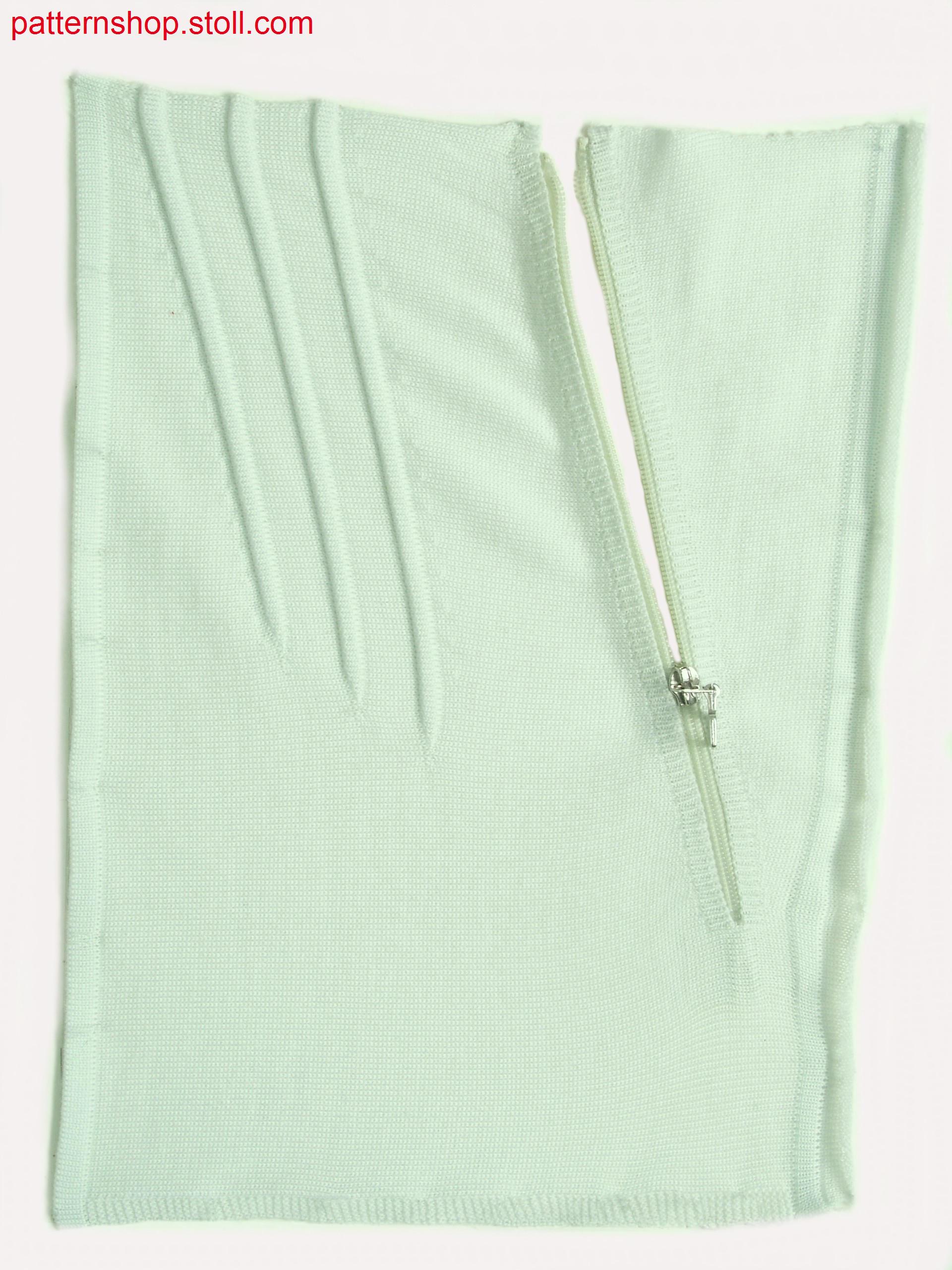 Swatch with waves and gore technique / Musterausschnitt mit Wellen und Spickeltechnik