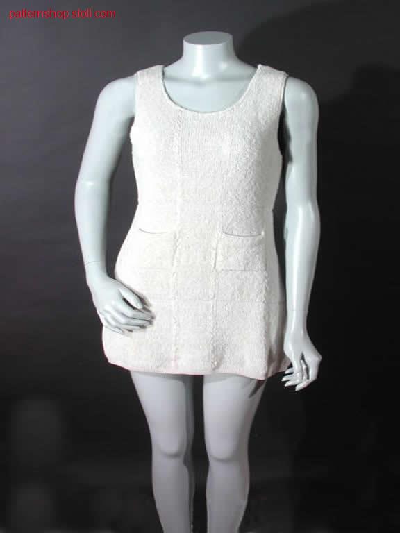 intarsiastructure with pockets/ Intarsiastrukturmuster mit Taschen