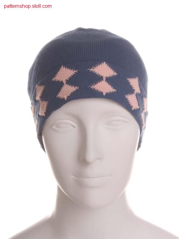 Fully Fashion jersey cap with cross tubular jacquard / FullyFashion Rechts-Links M