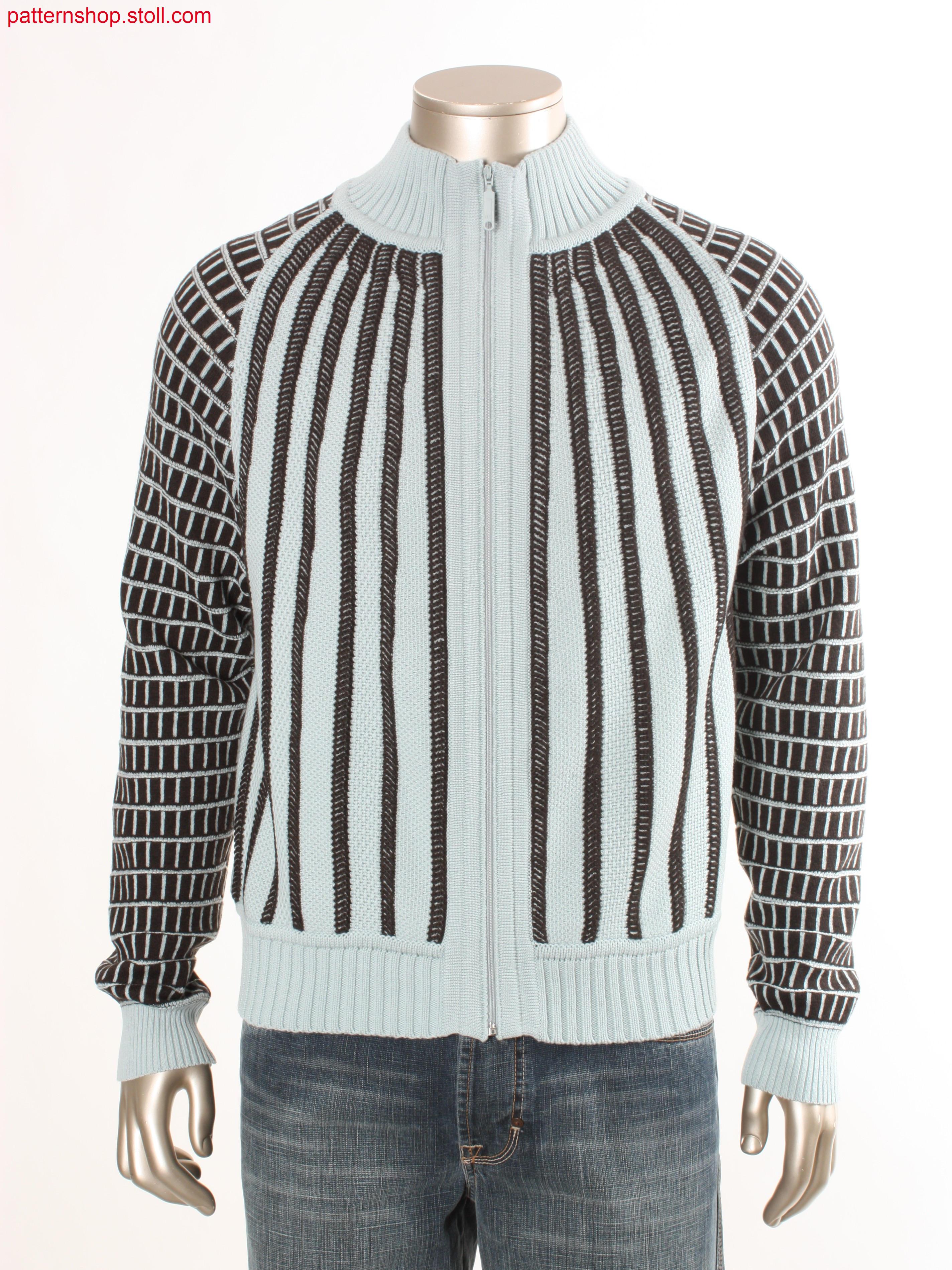 Fully Fashion cardigan with stripes / Fully Fashion Strickjacke mit Streifen