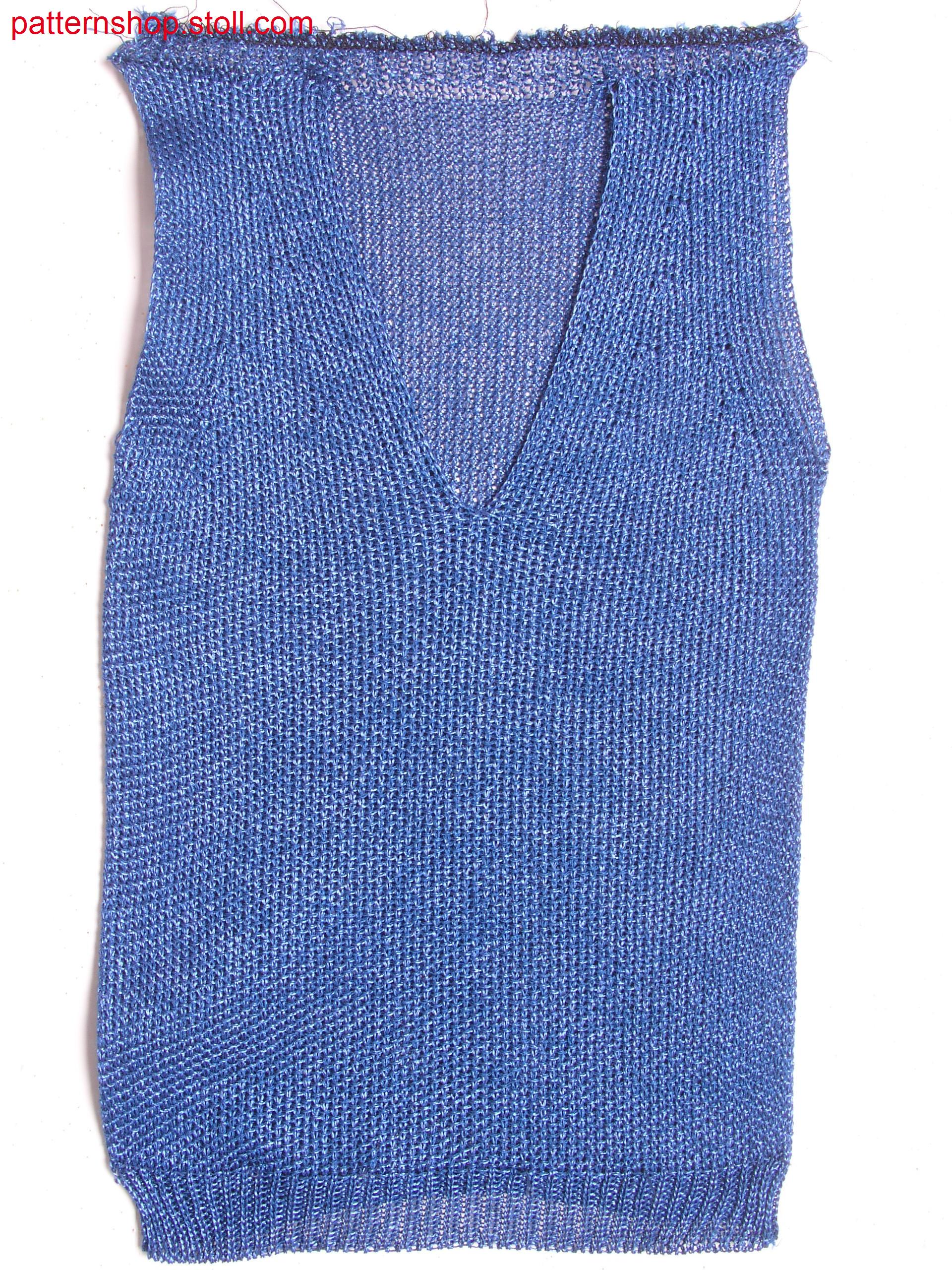 Mini slipover in jersey interlock transfer structure / Mini-Pullunder in Rechts-Links Interlock-Umh