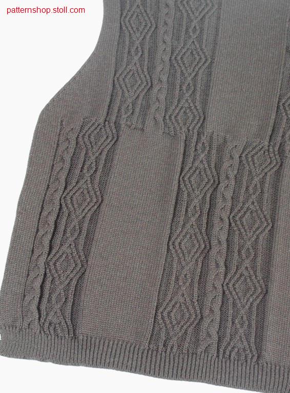 FF-front with 3x3 cables and 1 needle aran / FF-Vorderteil mit 3x3 Z