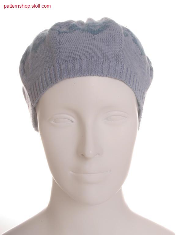 Fully Fashion jersey cap with intarsia-jacquard / Fully Fashion Rechts-Links M