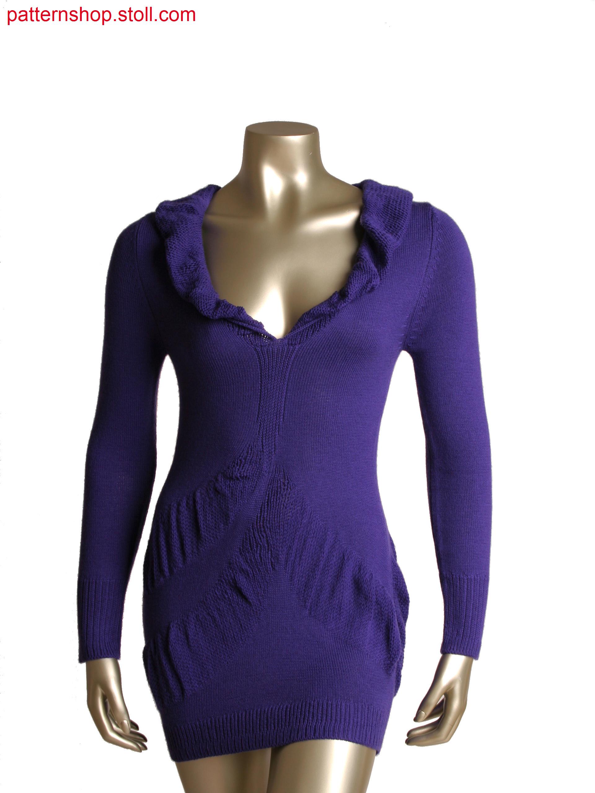 Fully Fashion long-pullover with cast off technique