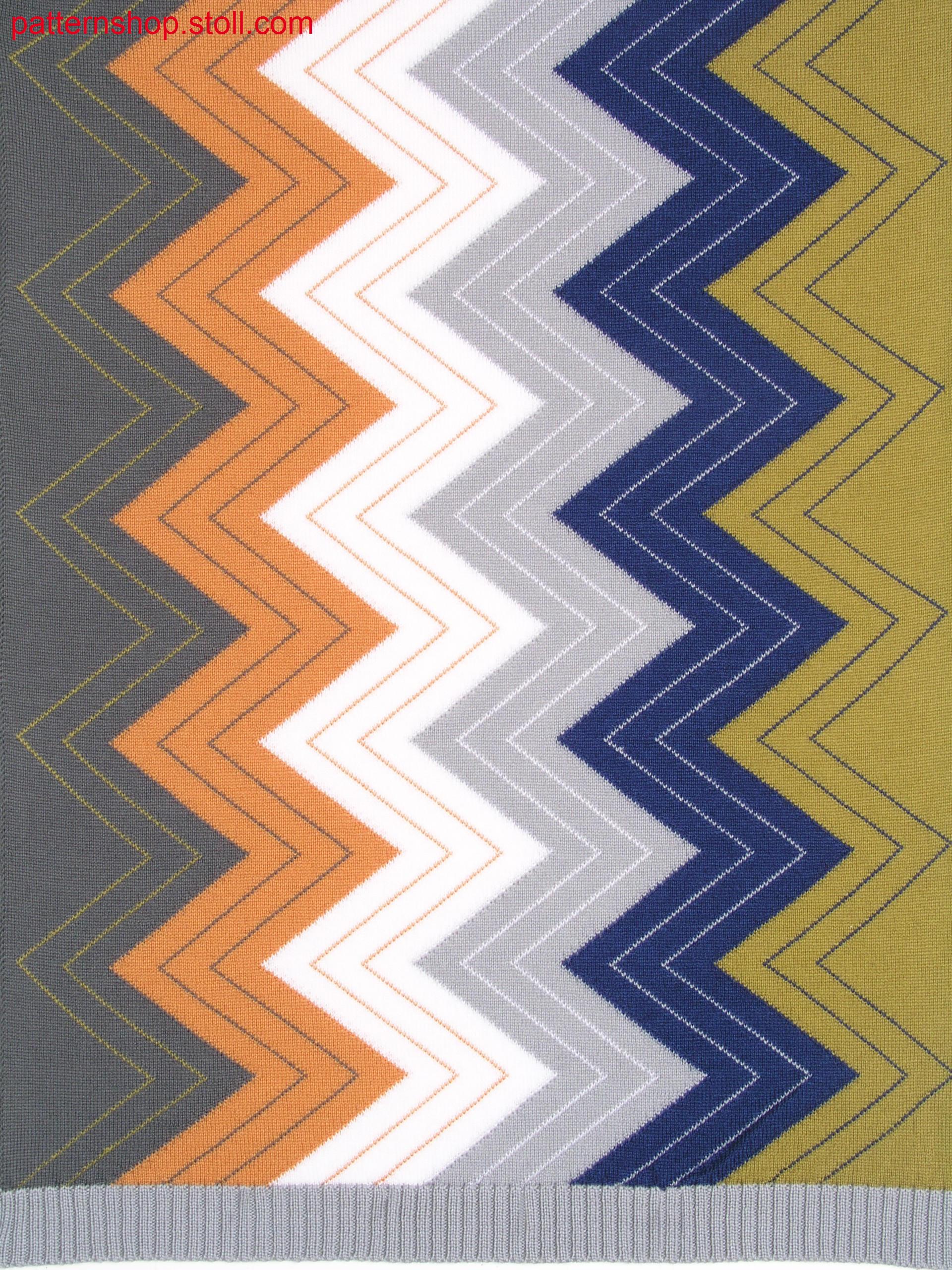 Zigzag-intarsia pattern / Zickzack-Intarsiamuster