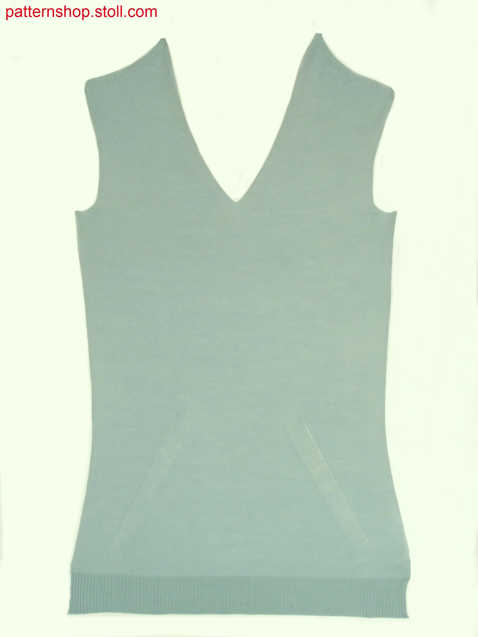 Fitted Fully Fashion jersey front / Tailliertes Fully Fashion Rechts-Links Vorderteil