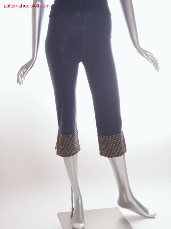 Fully Fashion jersey capri pants / Fully Fashion Rechts-Links Caprihose