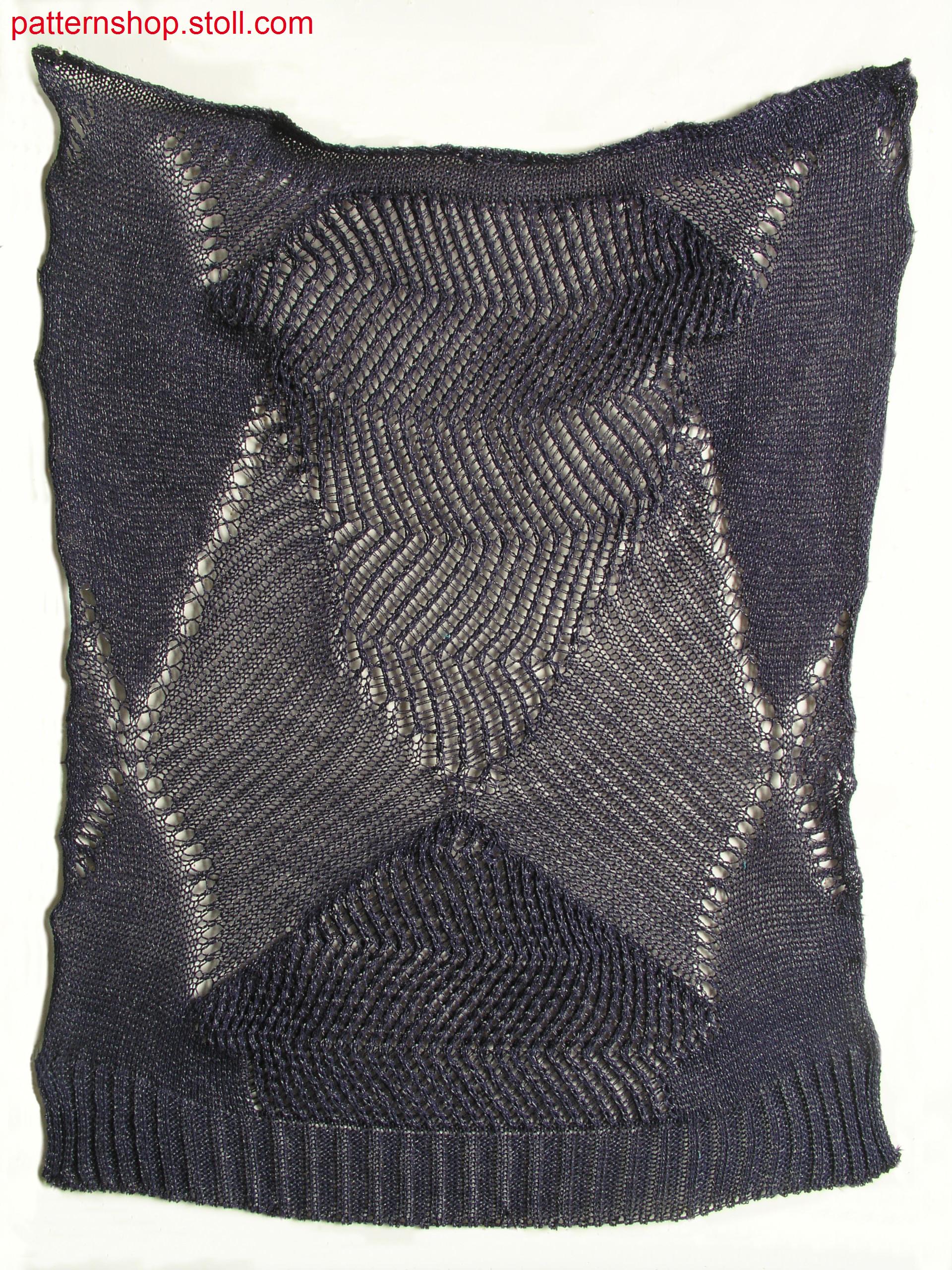 Swatch with pointelle structures / Musterausschnitt mit Petinetstrukturen