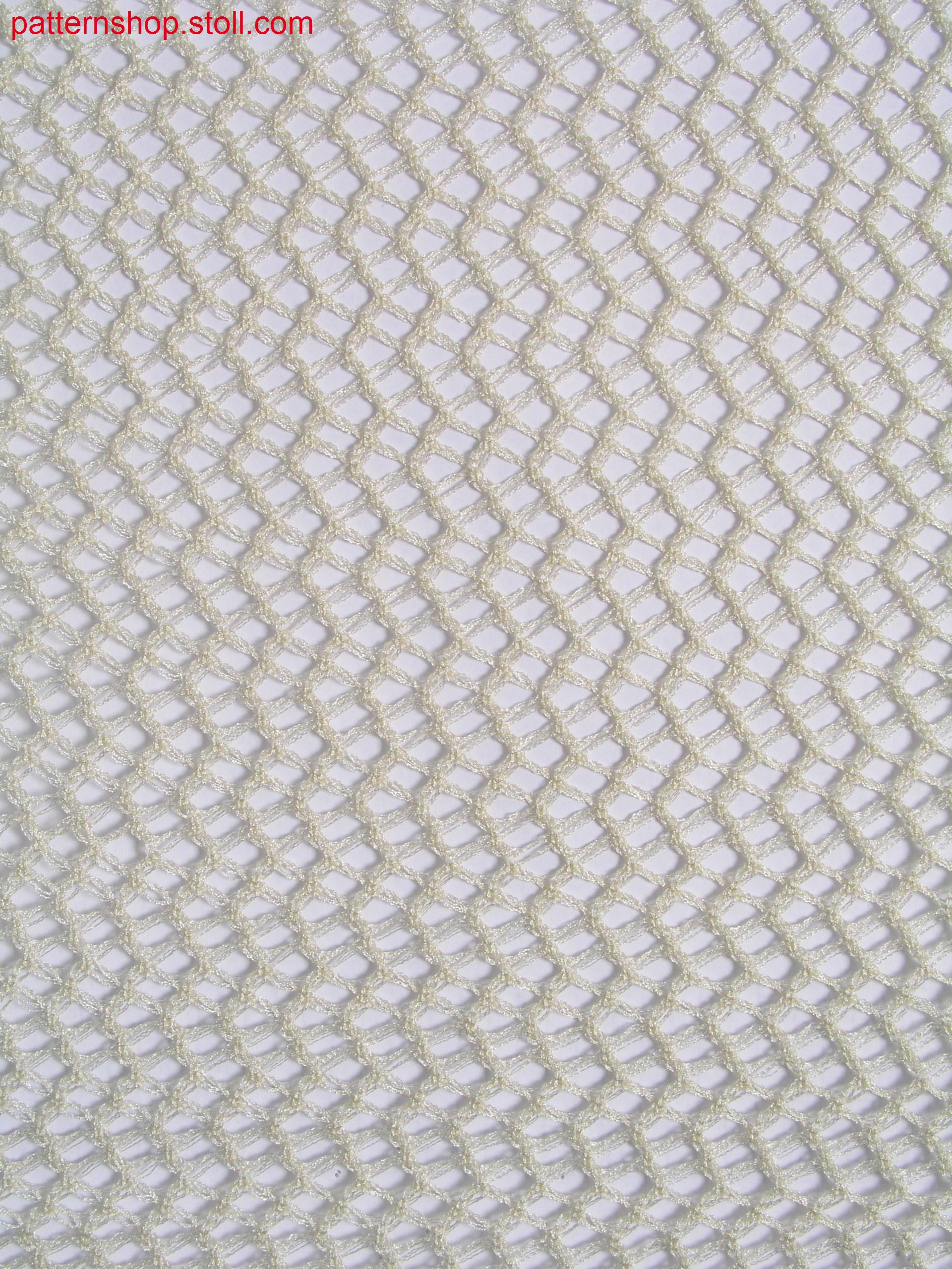 Transparent mesh structure in 1x1 technique / Transparente Netzstruktur in 1x1 Technik