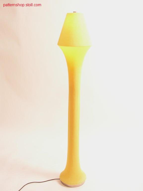 Jersey lampshade in rib look by core yarn / Rechts-Links Lampenschirm in Rippoptik durch Coregarn