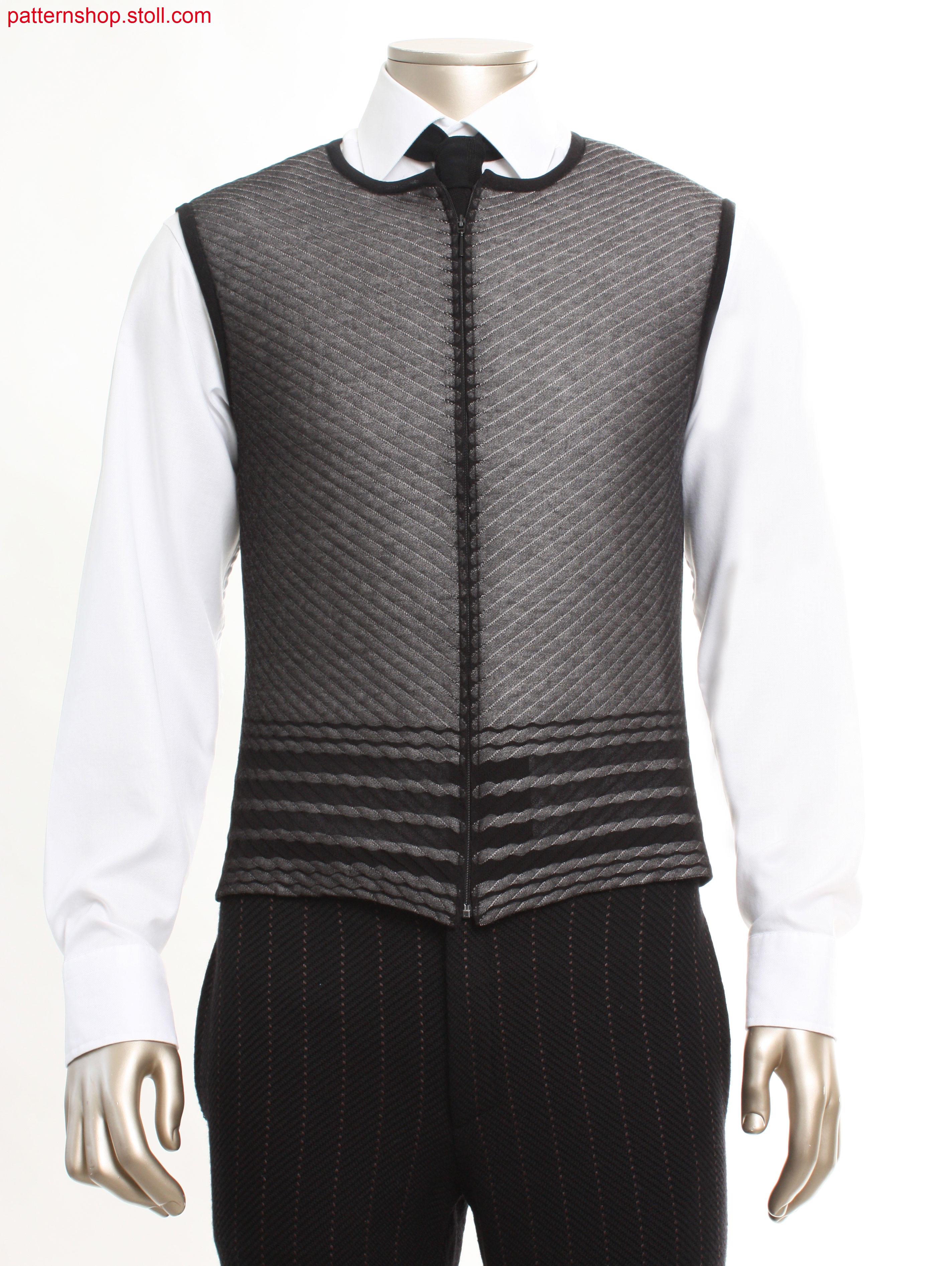 Fully Fashion waistcoat with French shoulder / Fully Fashion Weste mit franz