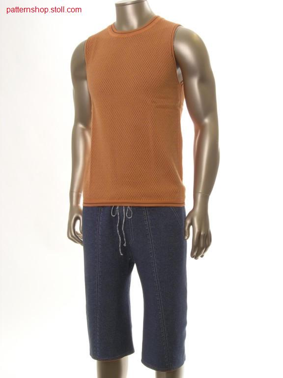 FF slipover in 2-colour float jacquard / FF Pullunder in 2-farbigem Flottjacquard