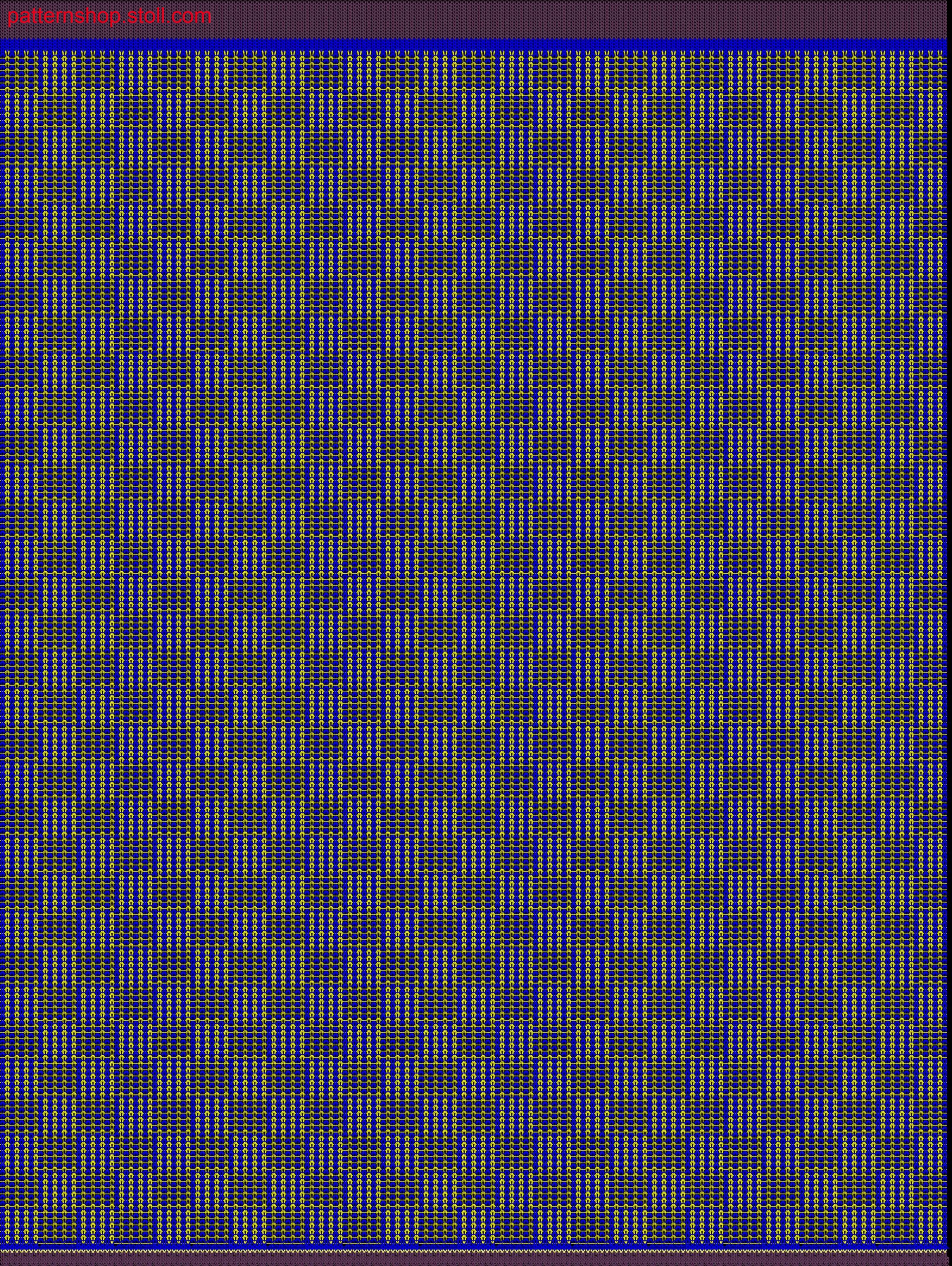 2-colour jersey transfer structure / 2-lagiger und farbiger Musterabschnitt