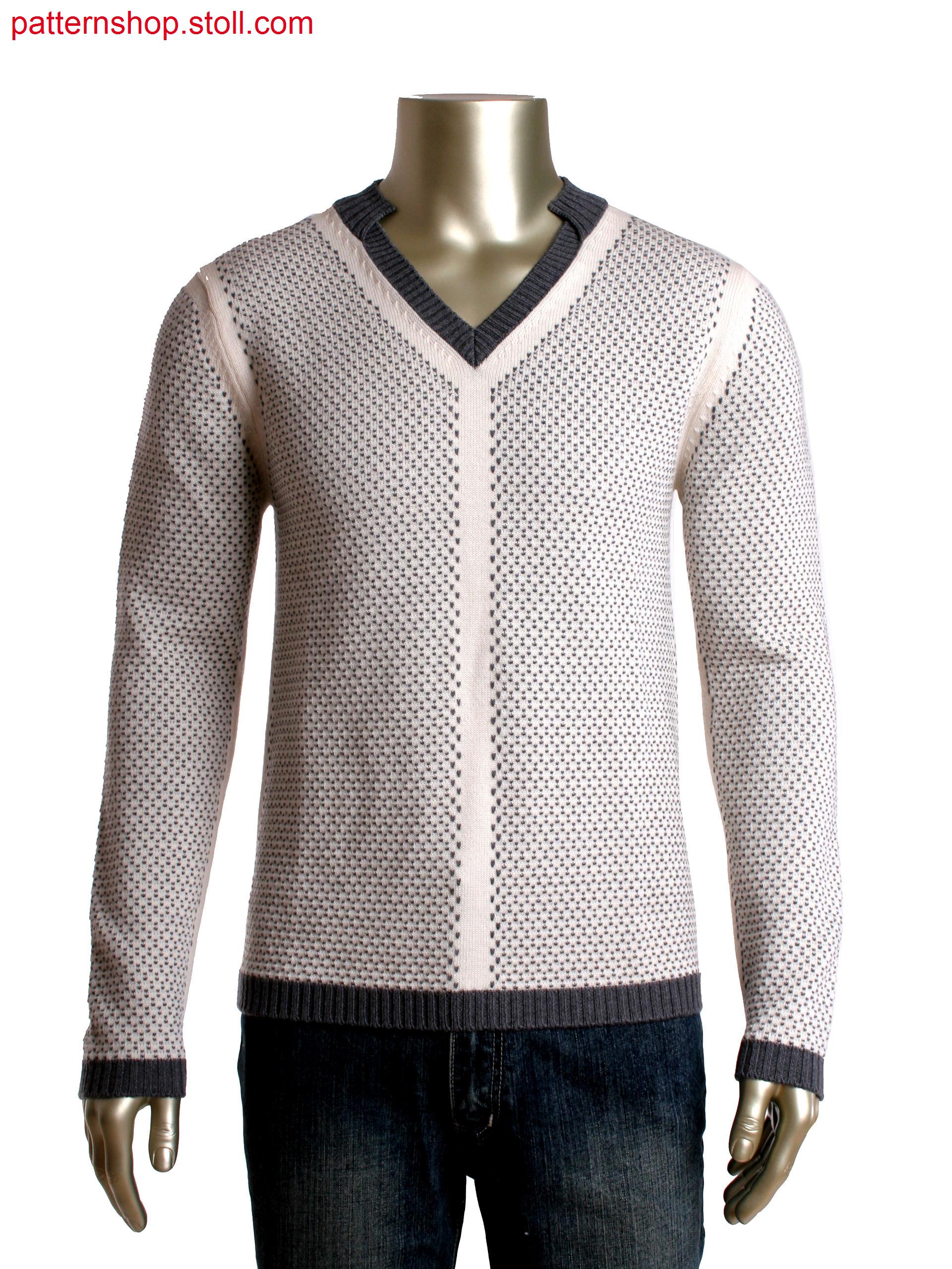 Fully Fashion pullover with contrast colour stitch detail