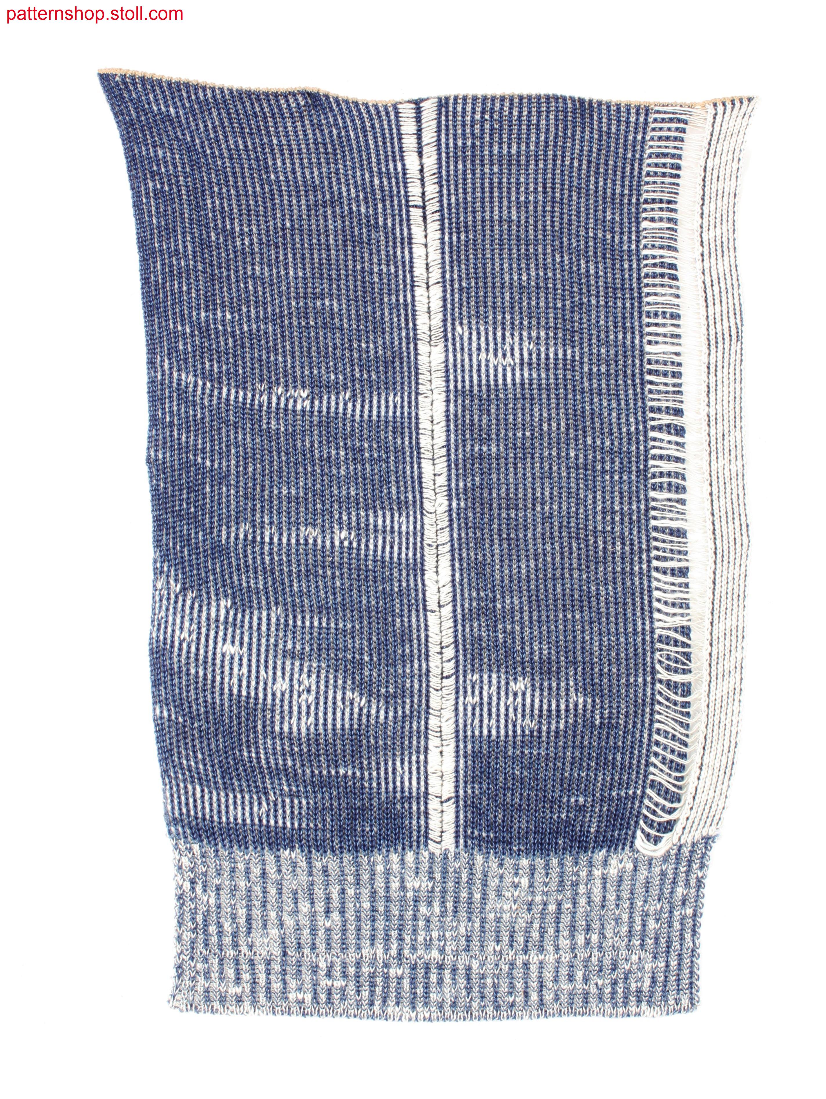 Swatch in 1x1 rib tuck structure / Musterausschnitt in 1x1 Ripp-Fangstruktur