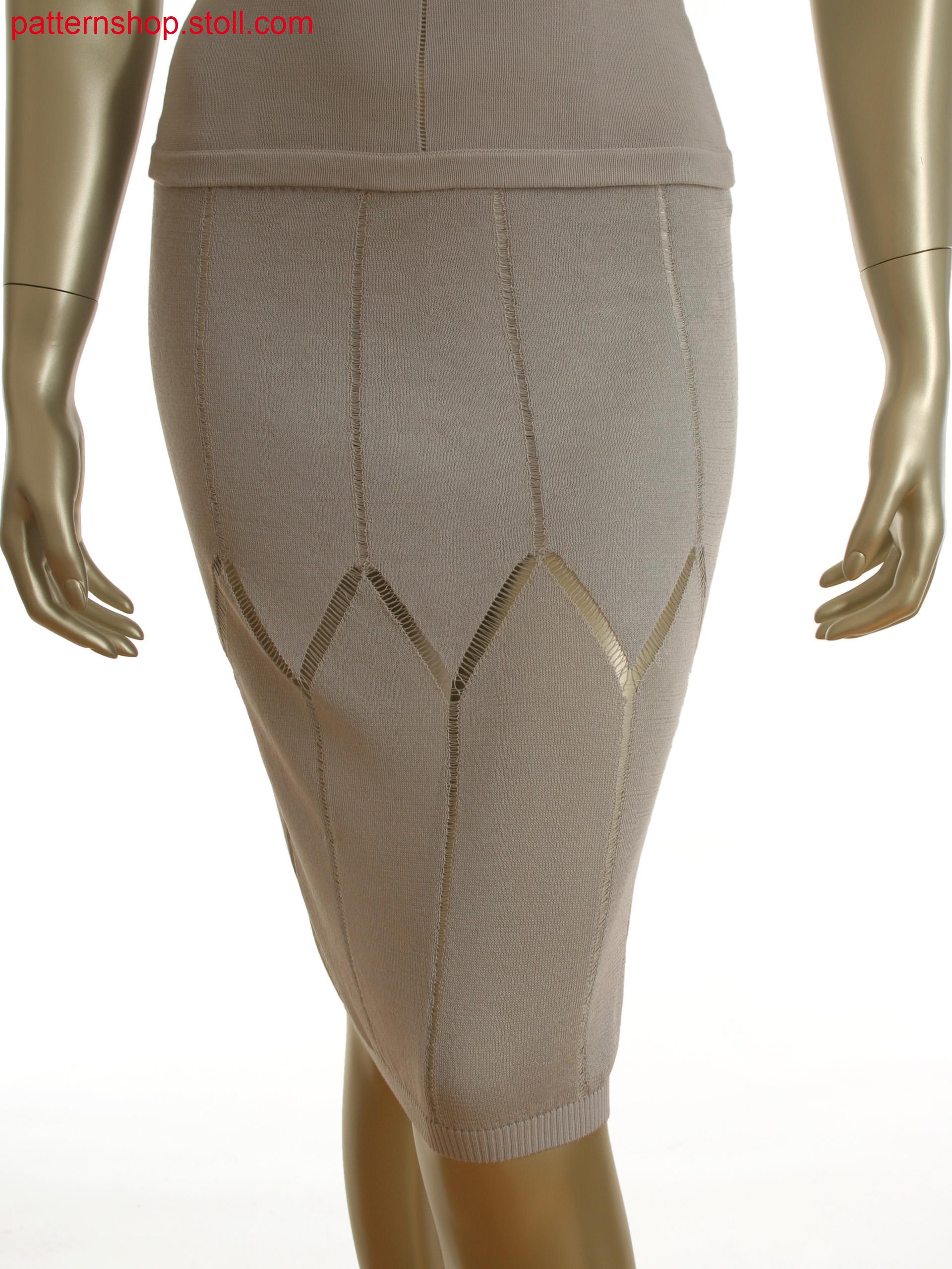 Fully Fashion skirt with float lines in cross tubular