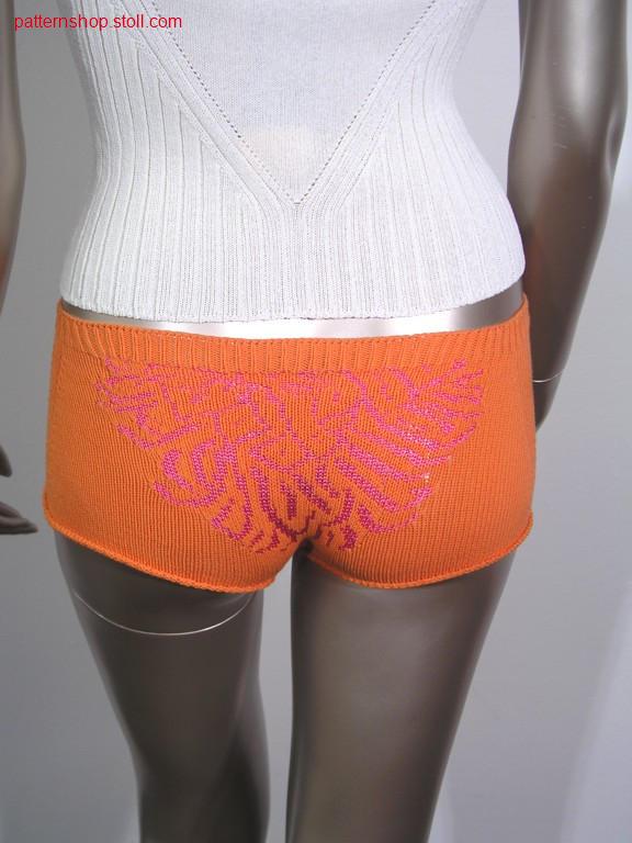 2 - Colour hot pants in jersey / 2 - Farbige Damenshorts in R-L.