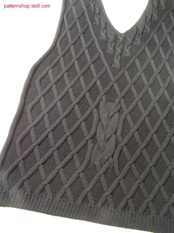 Fully fashion front piece with 3x1 aran / Fully Fashion Vorderteil mit 3x1 Aran