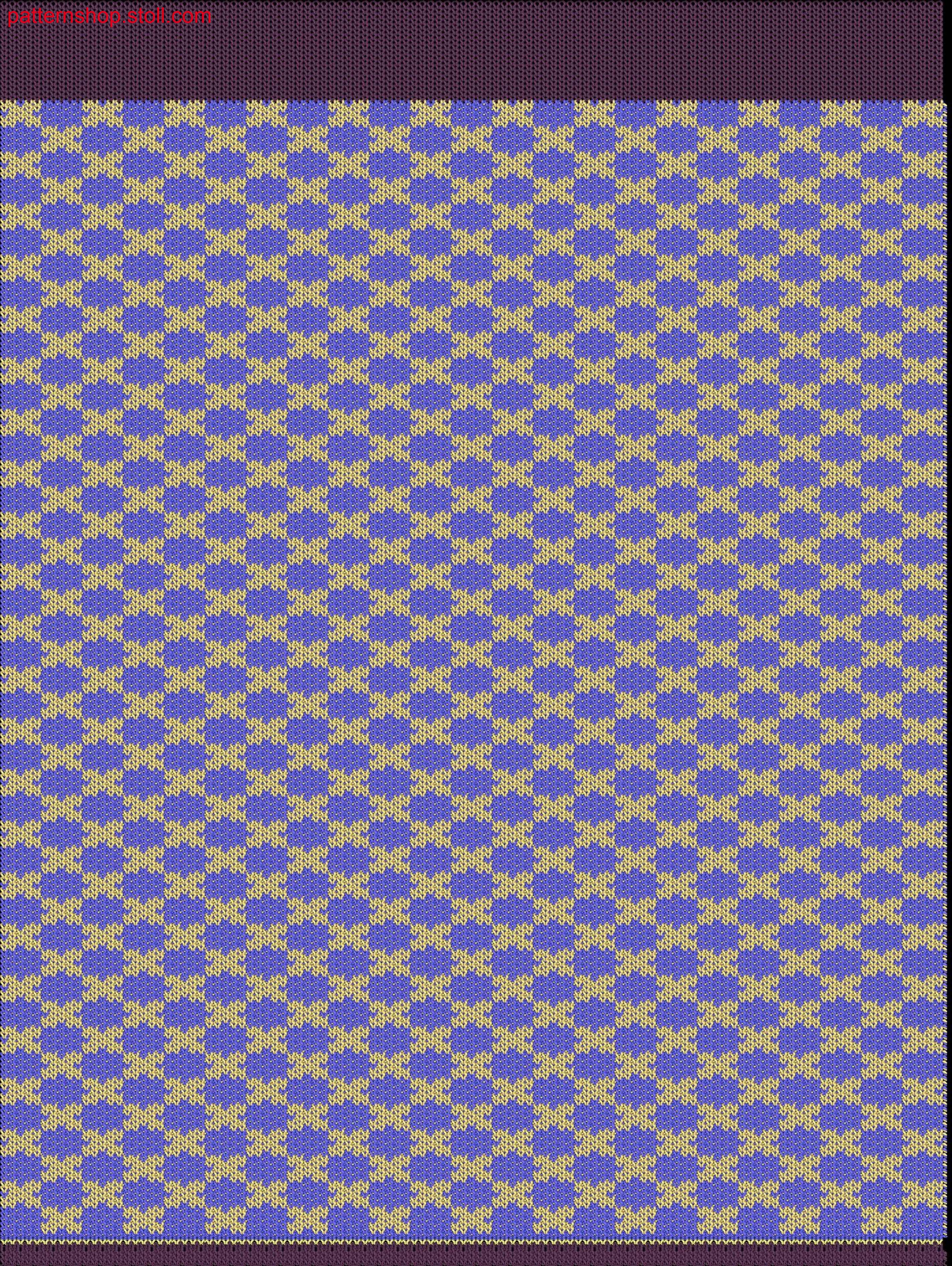 Swatch in 2-colour jacquard / Musterabschnitt in 2-farbigem Jacquard