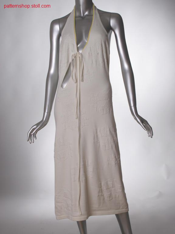 Fully Fashion dress with floral pattern / Fully Fashion-Intarsia Kleid mit Blumenmuster