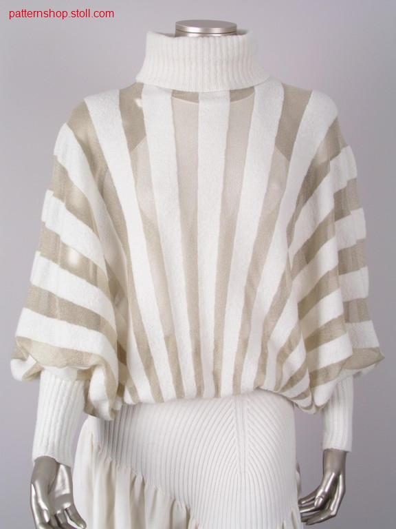 Jersey kimono pullover in gore technique / Rechts-Links Kimonopullover in Spickeltechnik