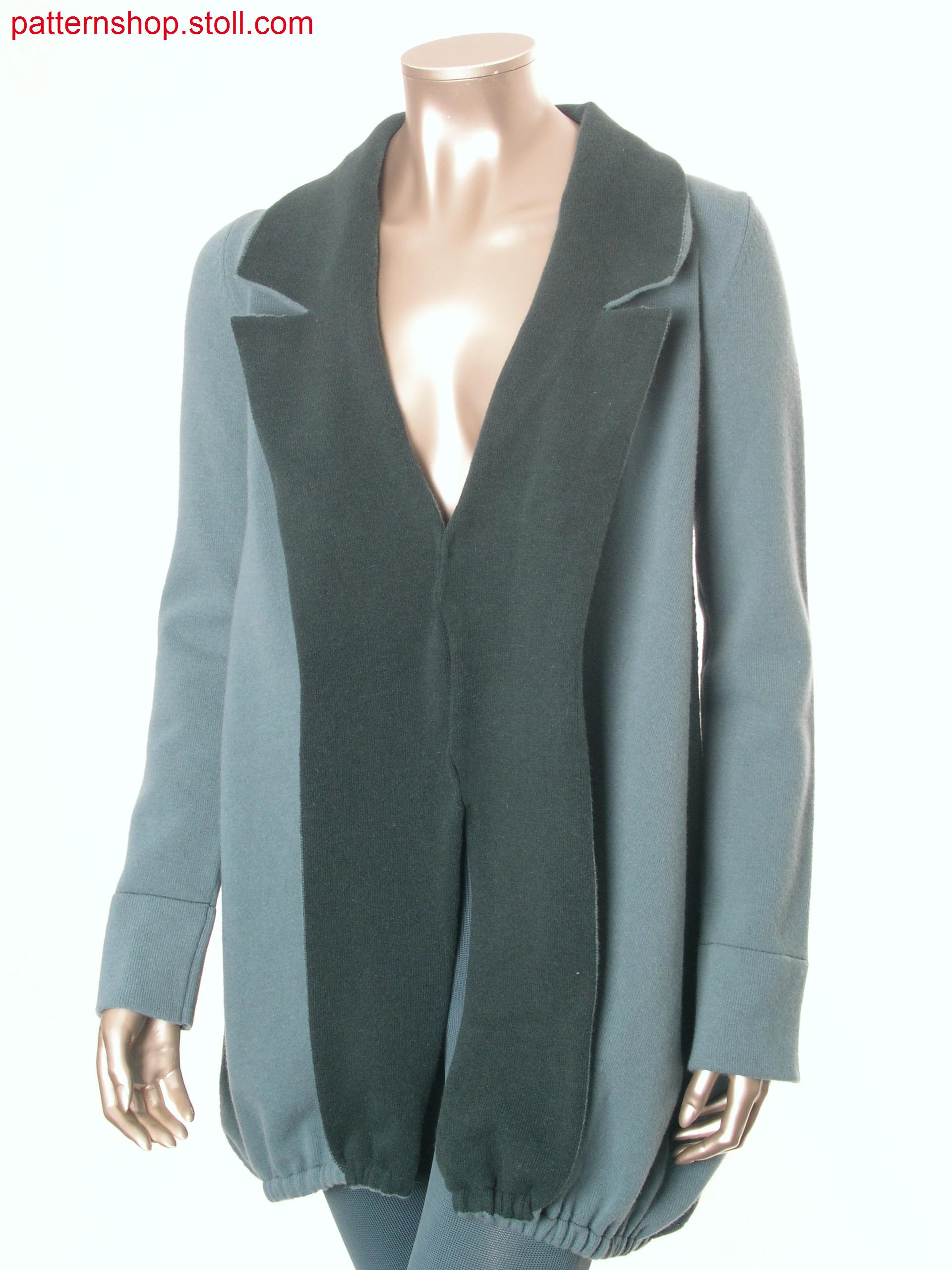 Felt-like Fully Fashion jersey cardigan / Filzartige FullyFashion Rechts-Links Filzstrickjacke