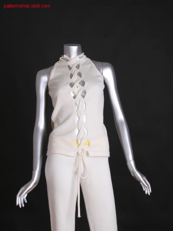 Fitted FF-jersey top in differnt gauges optic / Tailliertes FF-Rechts-Links Top in verschiedener Feinheitsoptik