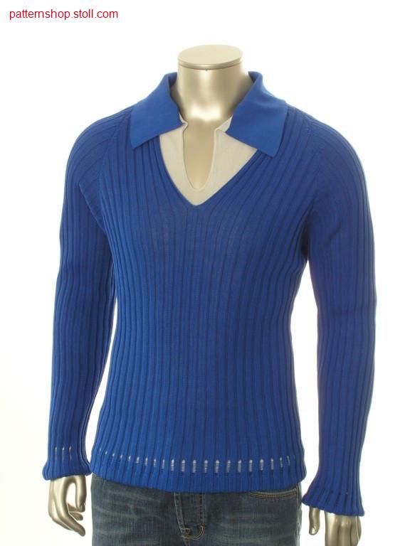 Raglan pullover in 4x4 rib / Raglanpullover in 4x4 Rippe