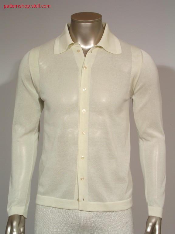 Jersey shirtfronts with button holes / R-L Hemdenvorderteile mit Knopfl