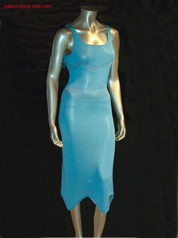 Fully Fashion jersey dress in gore technique / Fully FashionRechts-Links Kleid in Spickeltechnik