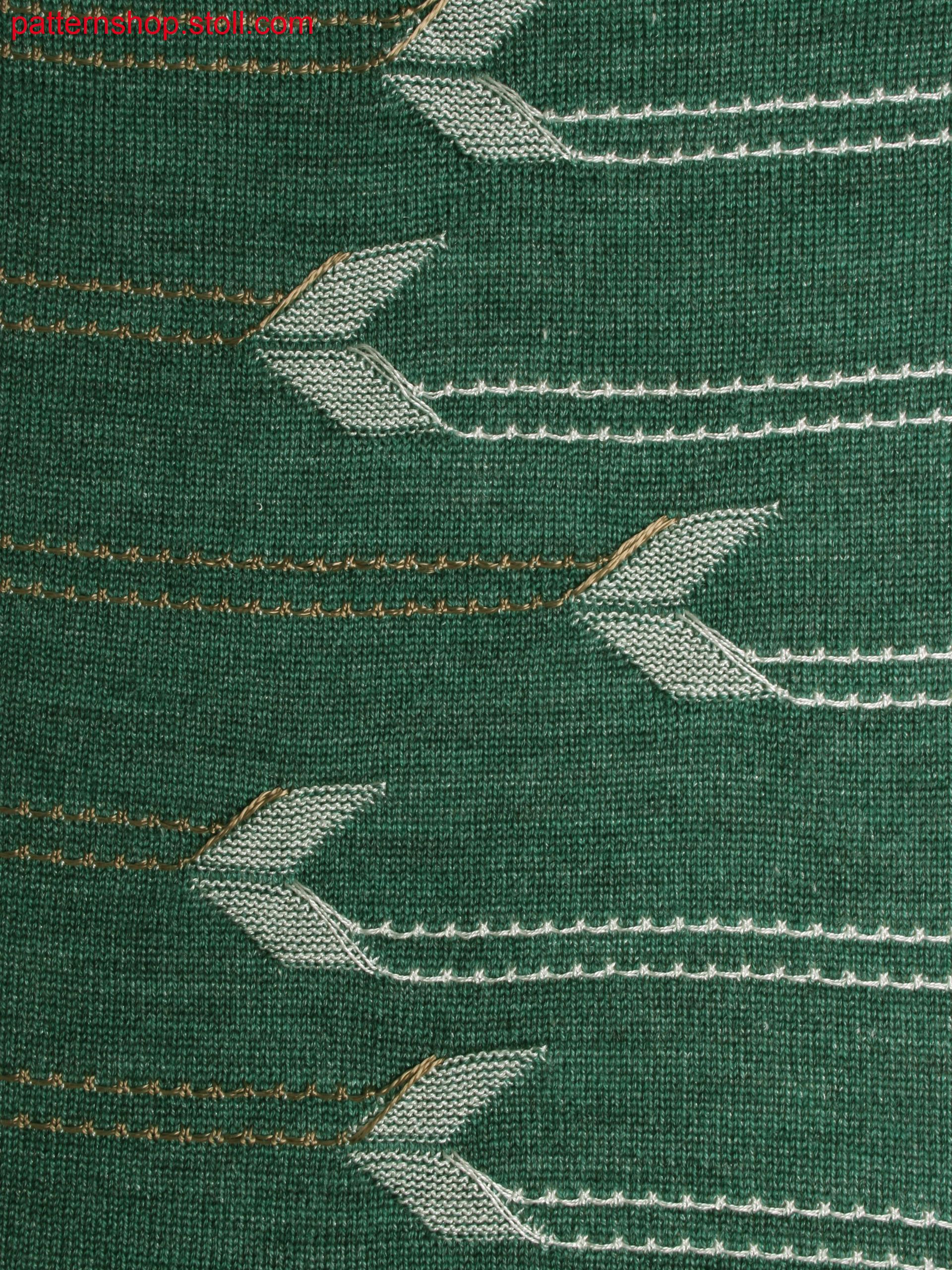 2-colour plating with stripe float structure detail