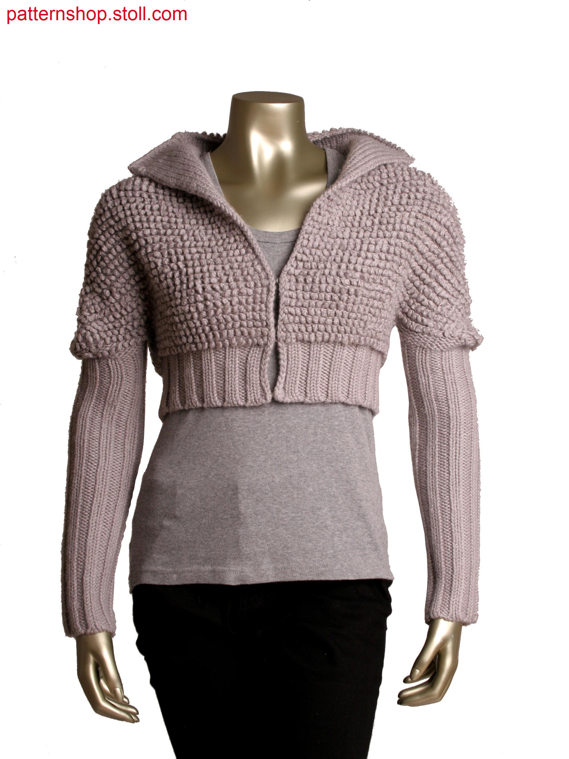 Stoll-knit and wear&reg jacket in plush optic