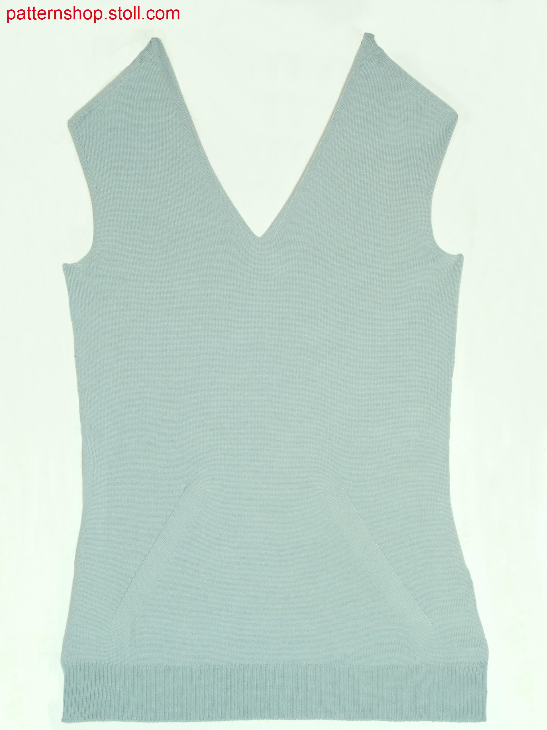 Fitted Fully Fashion jersey front / Tailliertes Fully Fashion Rechts-Links Vorderteil