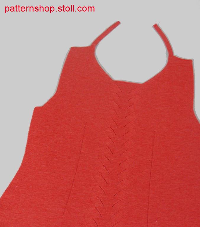 Fully Fashion double jersey back part / Fully Fashion Rechts-Rechts R