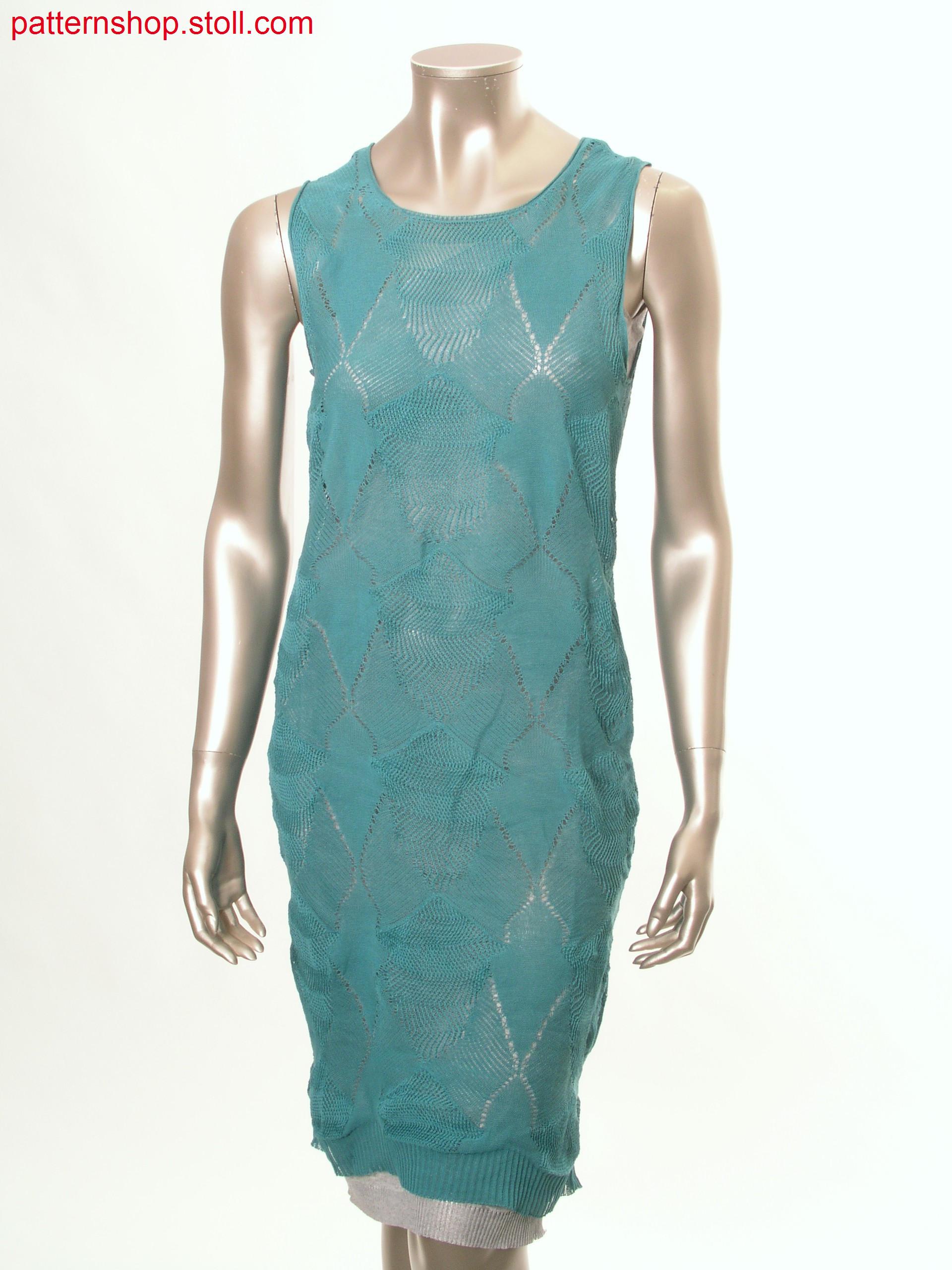 Fitted Fully Fashion dress with pointelle structures / Tailliertes Fully Fashion Kleid mit Petinetstrukturen