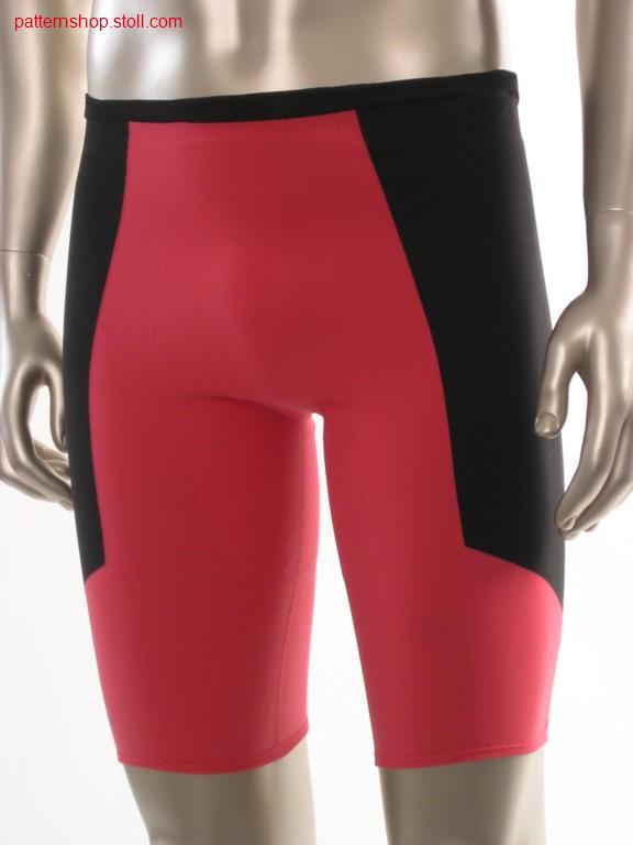 Short jersey-intarsia cycle trousers / Kurze Rechts-Links-Intarsia Radhose