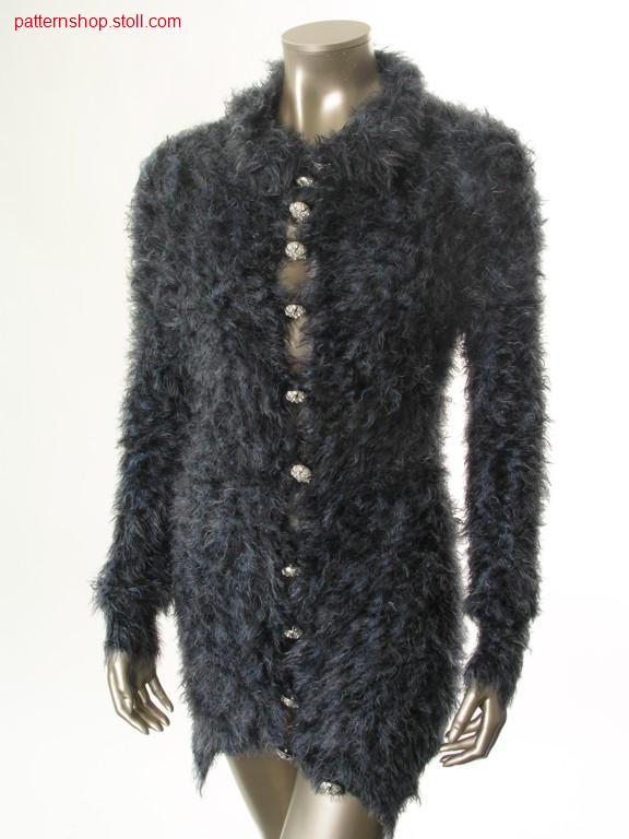 Fitted jersey raglan cardigan / Taillierte Rechts-Links Raglanstrickjacke