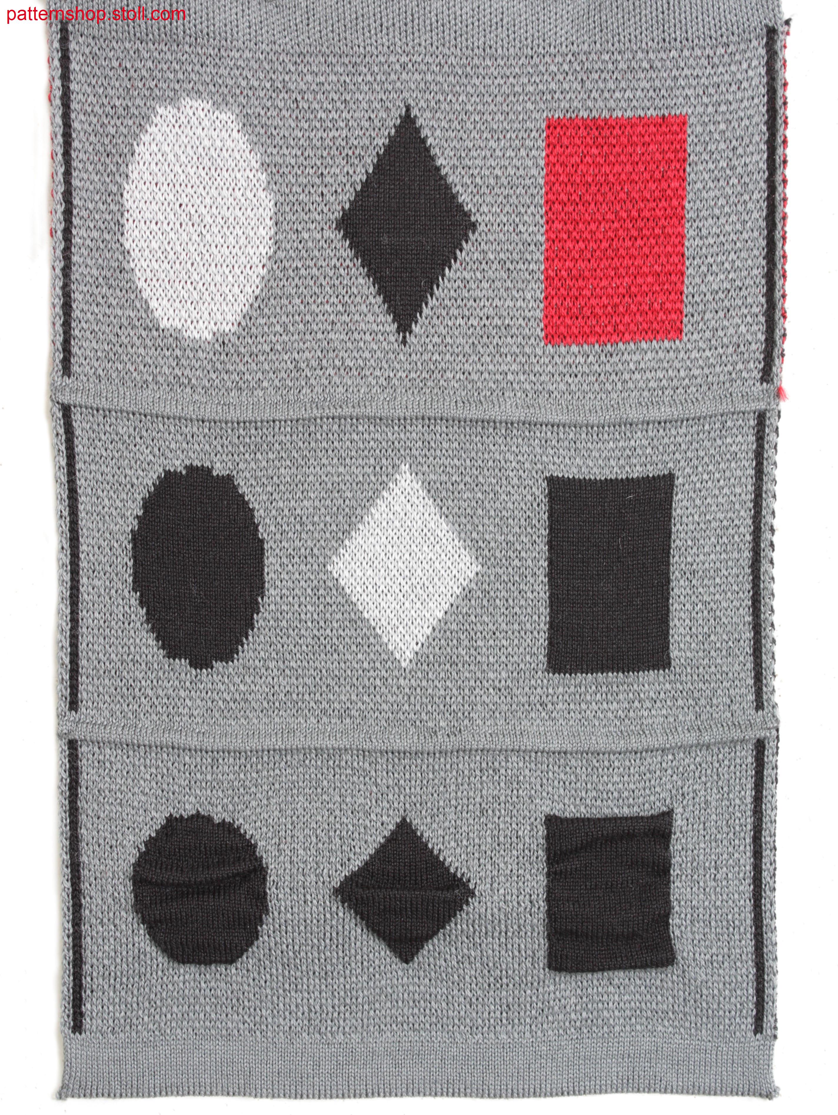 Multi-coloured jacquard with twill back and cloqu