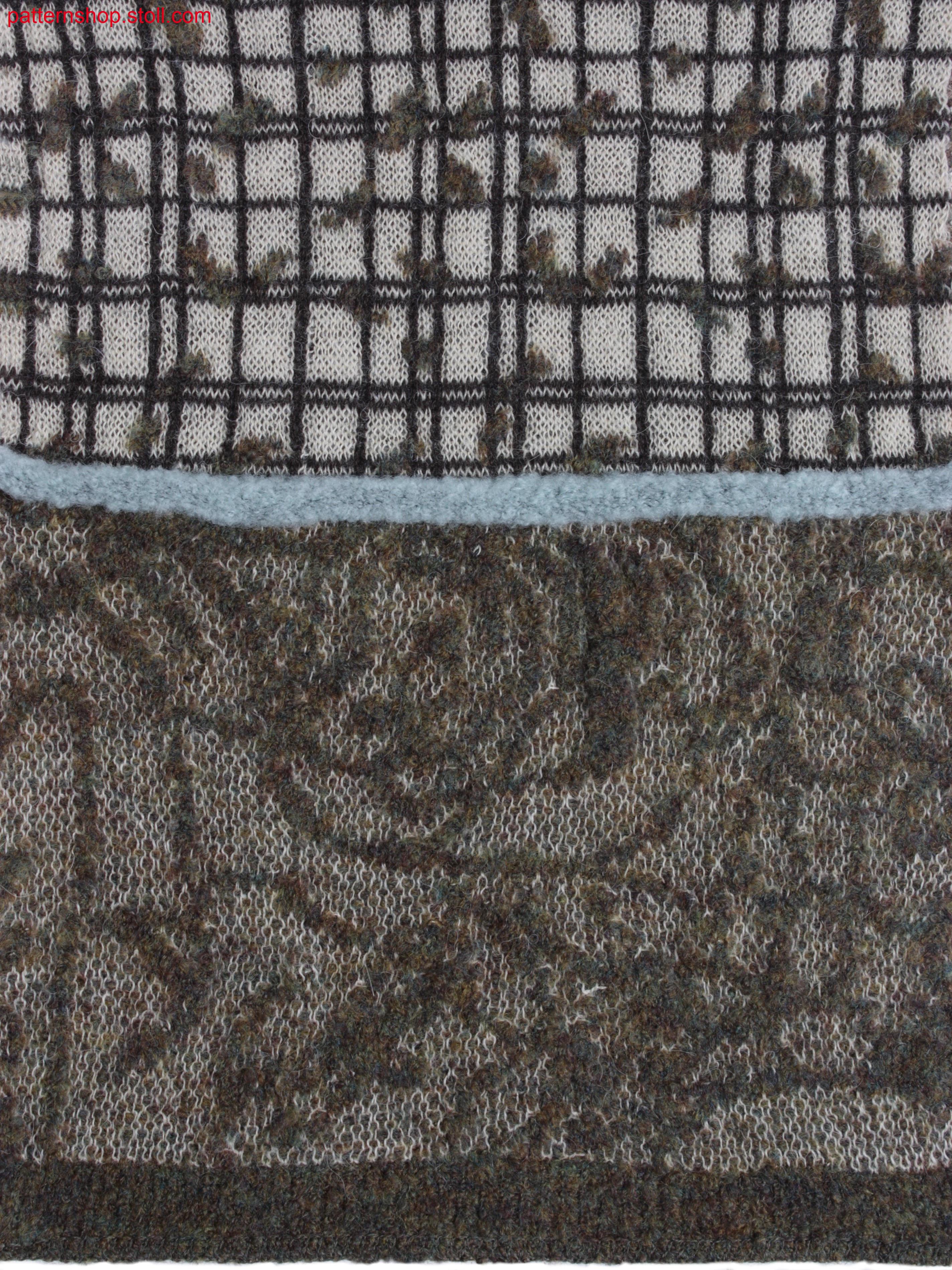 Swatch with different jacquard structures / Musterausschnitt mit verschiedenen Jacquardstrukturen